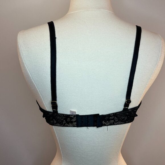 Blush Allure Black Lace Plunge Bra - Size 36DD NWT - Picture 3 of 4